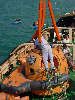 Rigging the Crane Cables